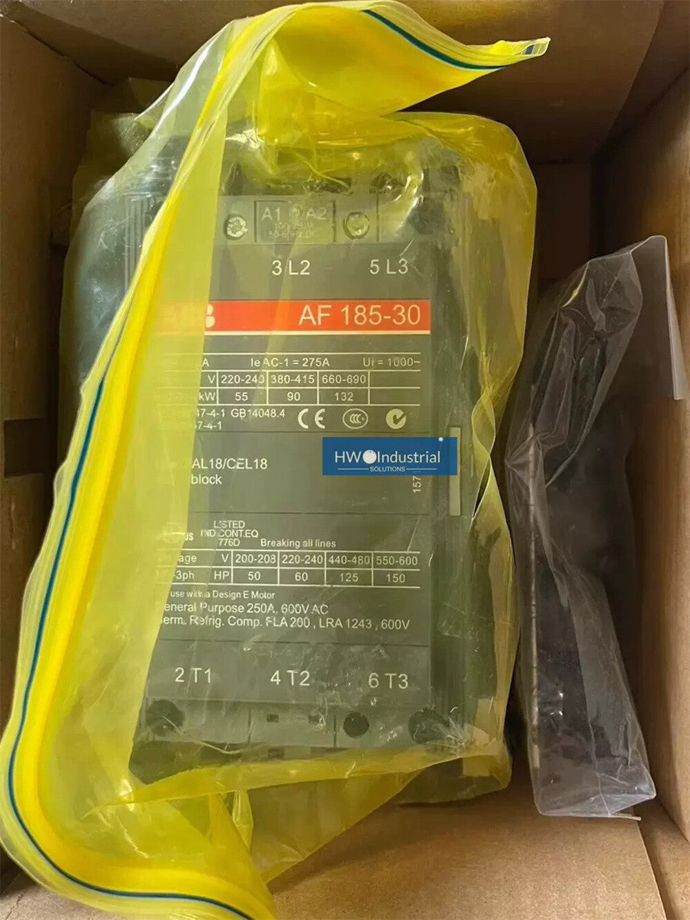 1/piece  ABB AC/DC contactor AF185-30-11 Coil Voltage 100-250V