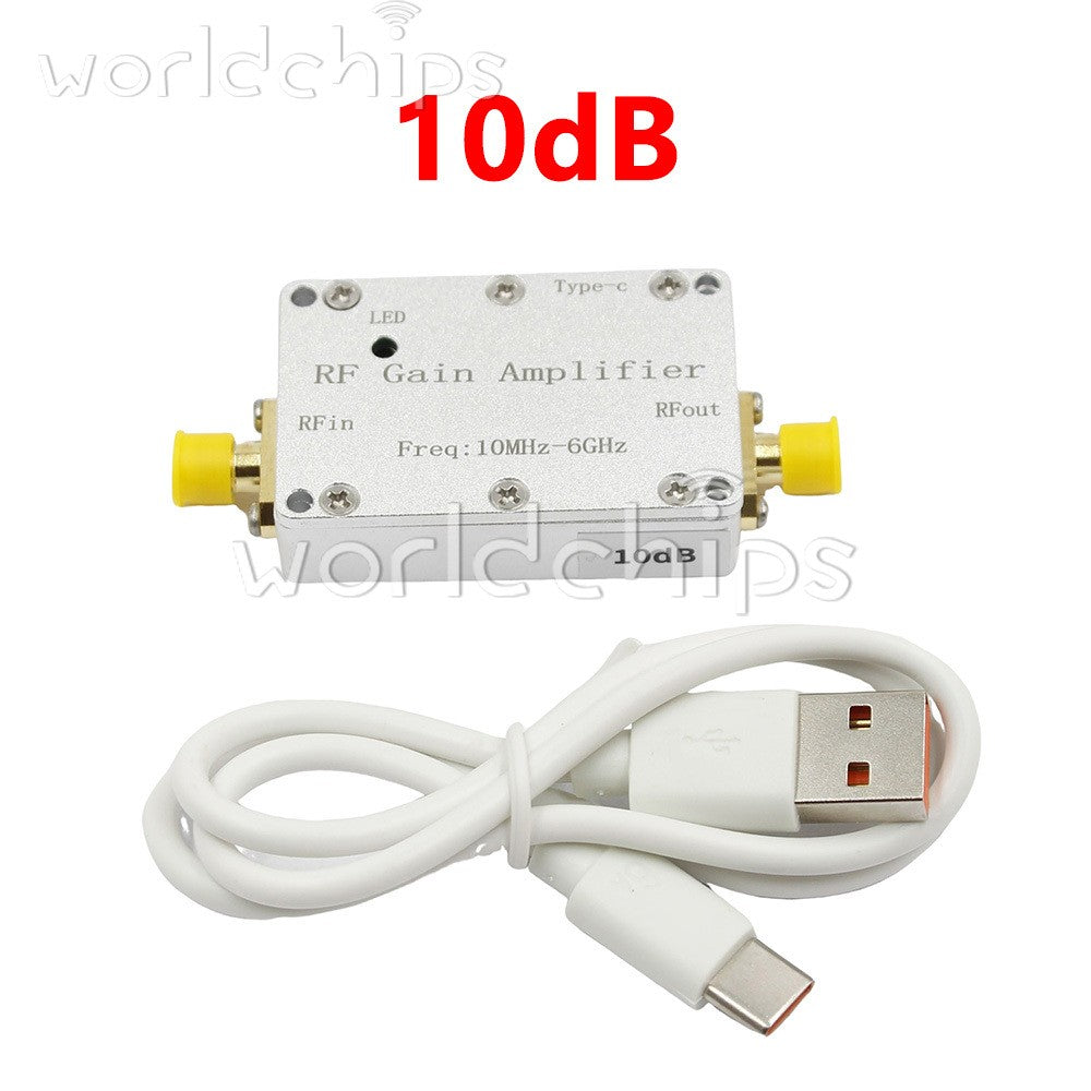 LNA 10M-6GHz RF Gain Amplifier 10DB 20DB 30DB 40DB High Flatness RF Power Amp