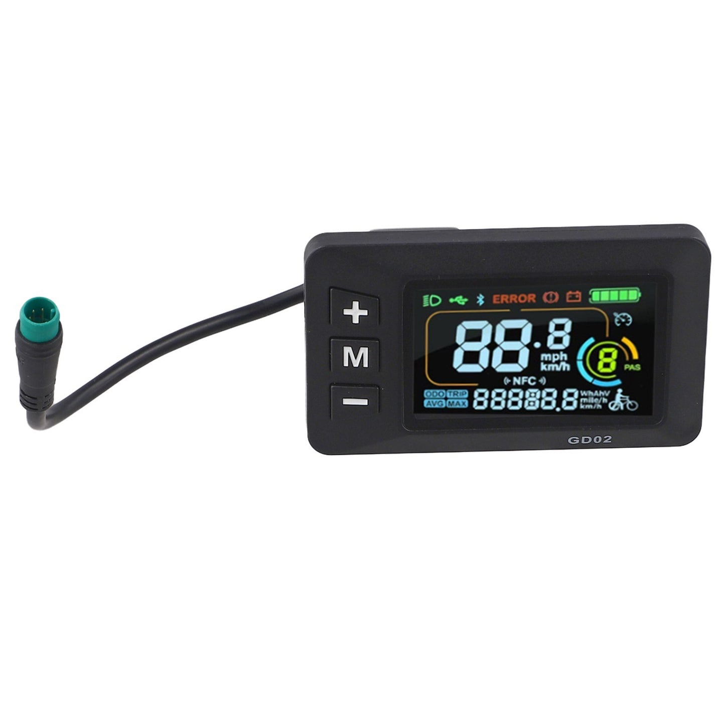 E Bike Dashboard LCD Display with Waterproof Interface and Easy Mounting