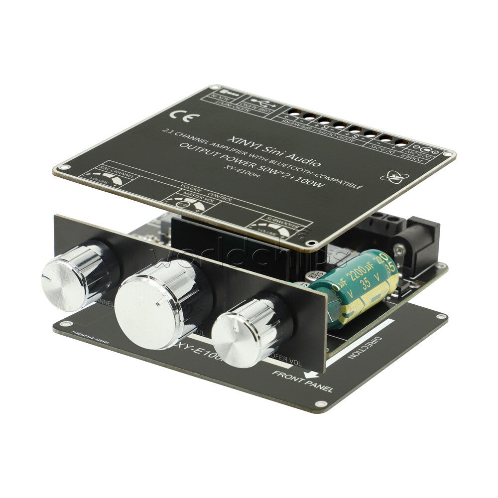 E100H 2.1 channel Bluetooth Audio Amplifier Board Module High&Low Bass Subwoofer