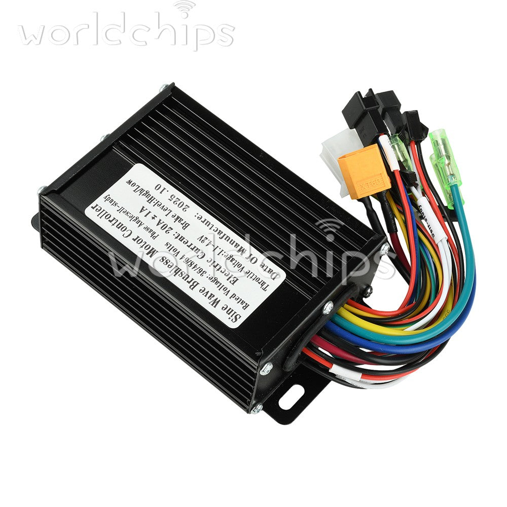 36V 48V 20A Sine Wave Brushless Motor Controller 350W-500W for Electric Bicycle