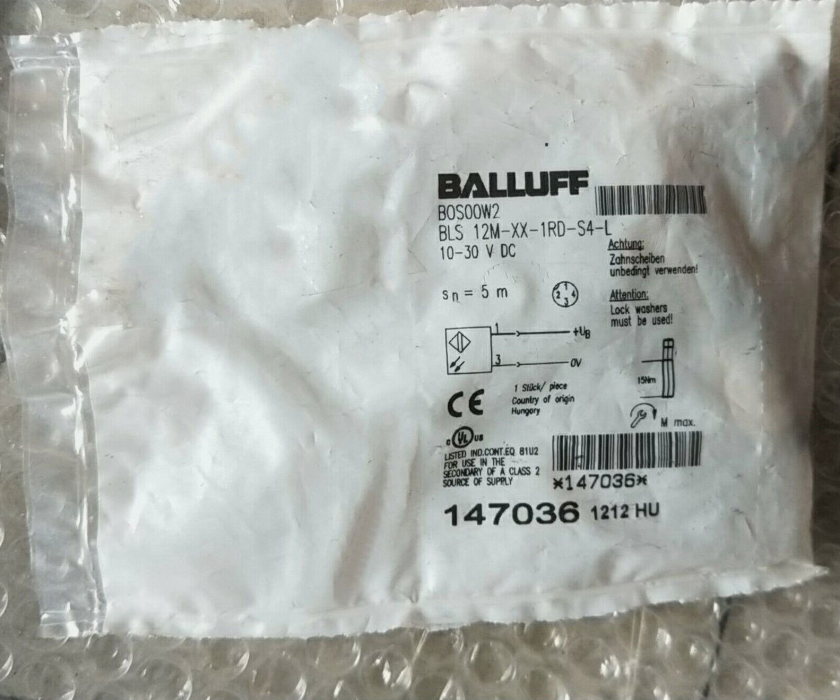 For BALLUFF BES 12M-XX-1RD-S4-L（BOS00W2）Through-beam Sensors
