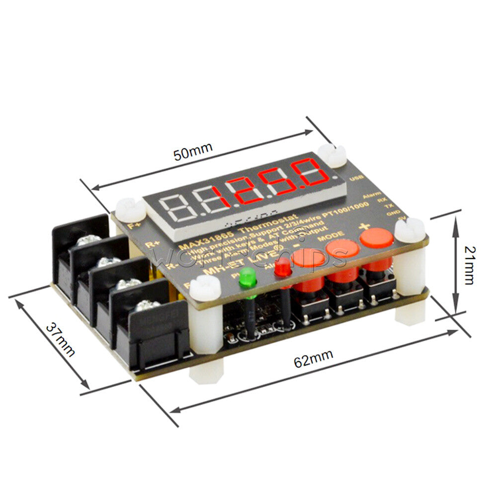 MAX31865 High Precision Isolated Temperature Collector Module PT100 Serial Port