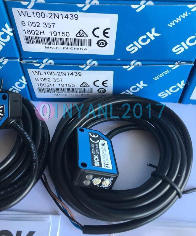 1PCS  SICK Photoelectric Switch WL100-2N1439 6052357 Fast delivery