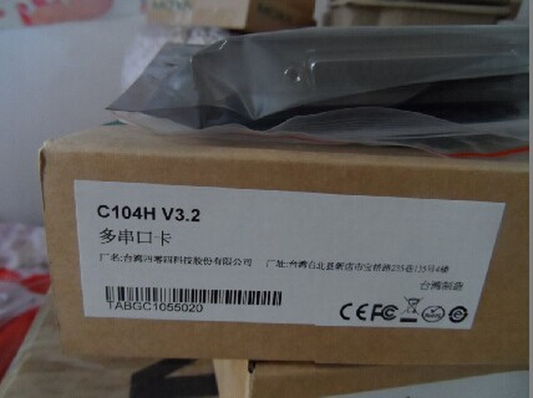 1pcs  MOXA C104H/PCI 4-port RS-232 Multi-serial Card with Cable