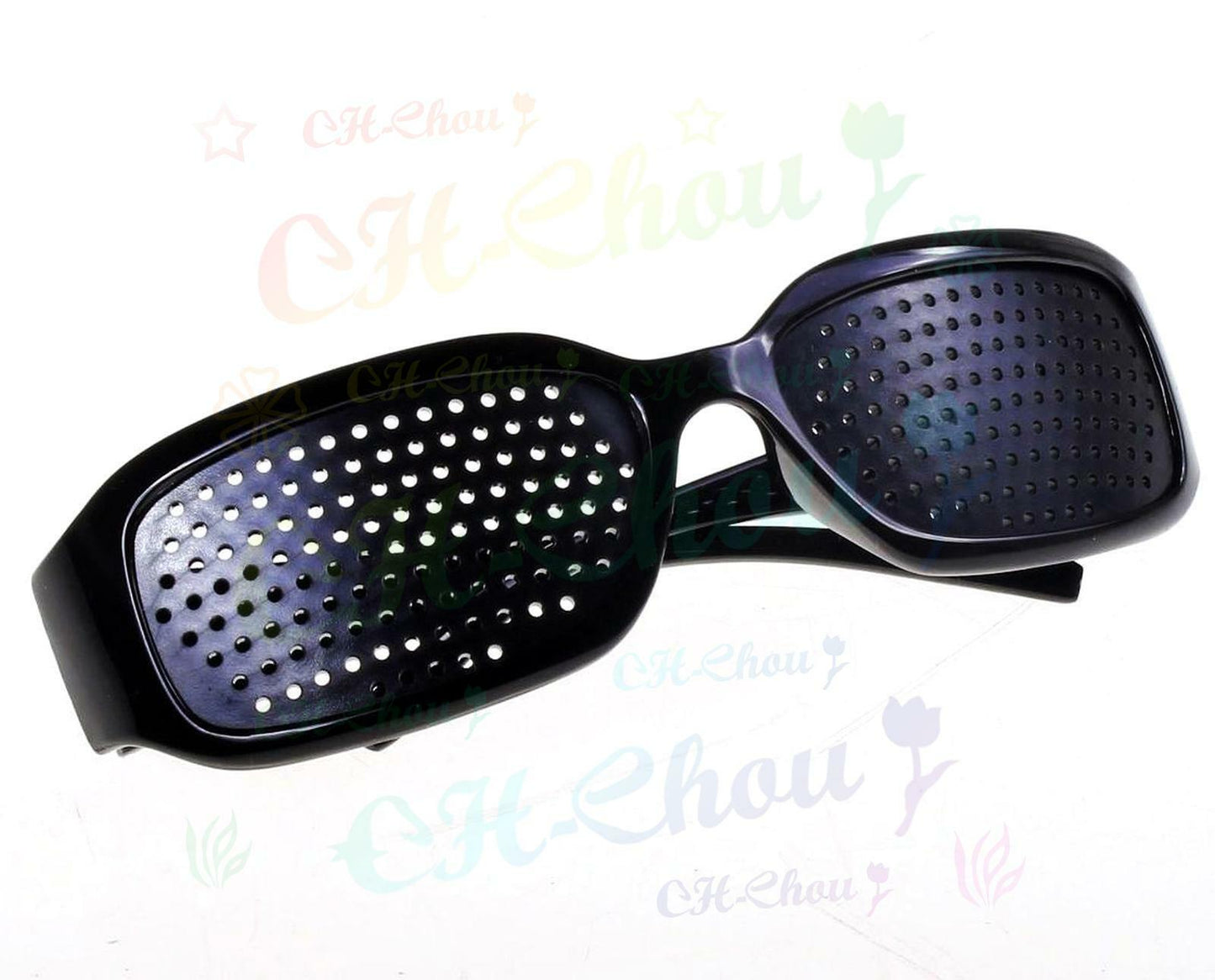 2x Vision Correction Eyesight Improve Exercise Eyewear Pin-hole Frame Glasses