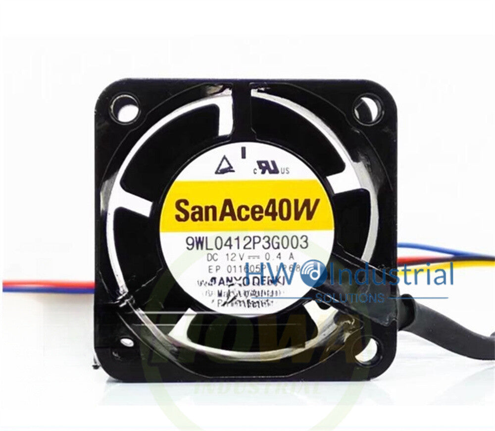 1/piece  Sanyo 9WL0412P3G003 12V 0.4A 4028 4CM 4-wire Metal Resistant Fan
