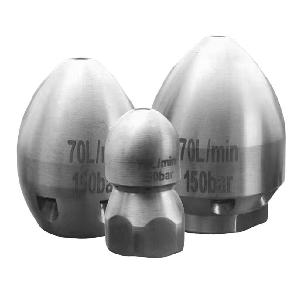 G1/2inch Pressure-Drain Jetter Hose Nozzle Flusher Pipe Nozzles For Heavy Dirty