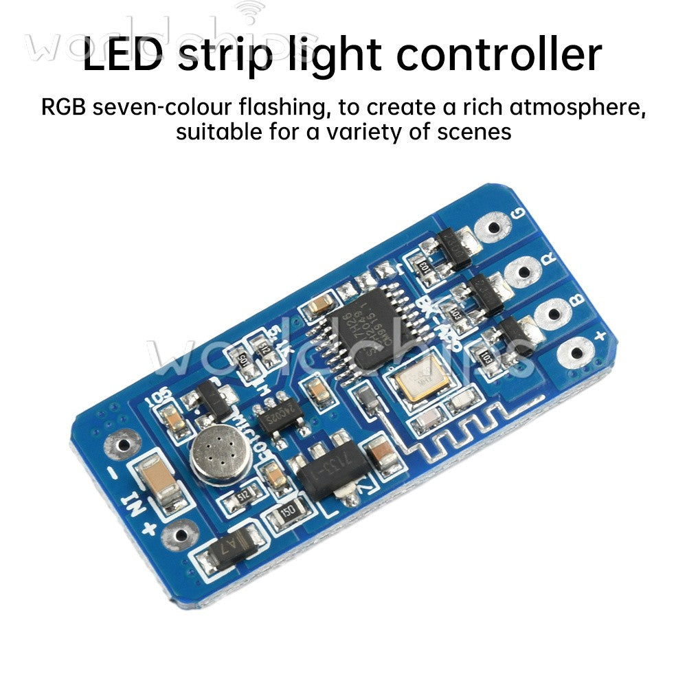5PCS 5V 12V 24V RGB Flashing Module LED Strip Light Controller Color Change
