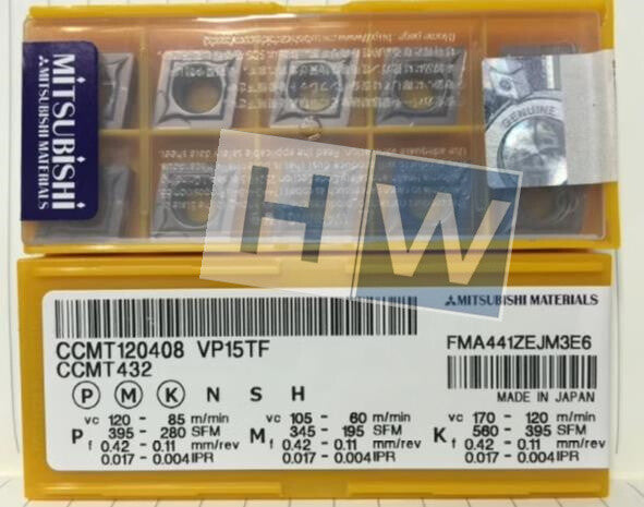 Box/10PCS Mitsubishi Diamond CNC Boring Lathe Blade  CCMT120408 VP15TF