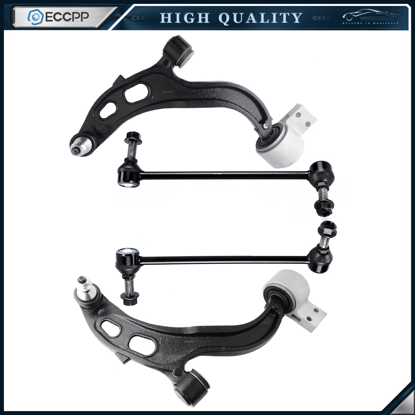 Front Control Arm and Ball Joint Sway Bar End For 2013 14 15 16 17-18 Ford Flex