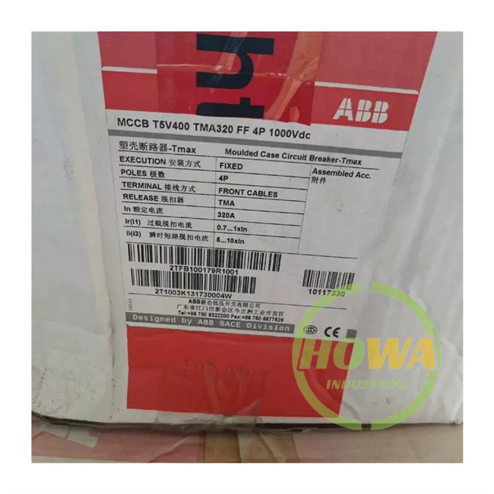 1/piece ABB 320A Molded Case Circuit Breaker MCCB T5V400 TMA320 FF 4P