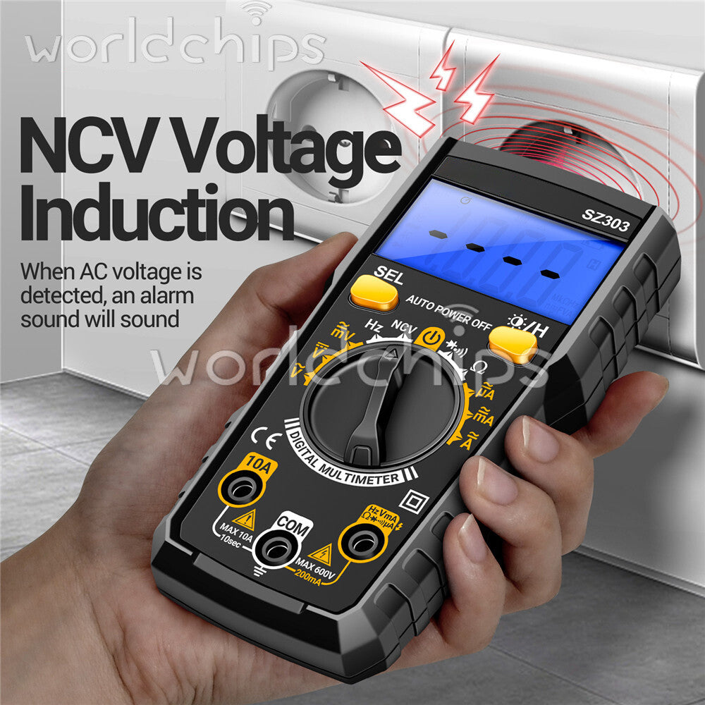 ANENG SZ303 Digital Multimeter Backlight Voltmeter Resistance AC DC Meter Tester