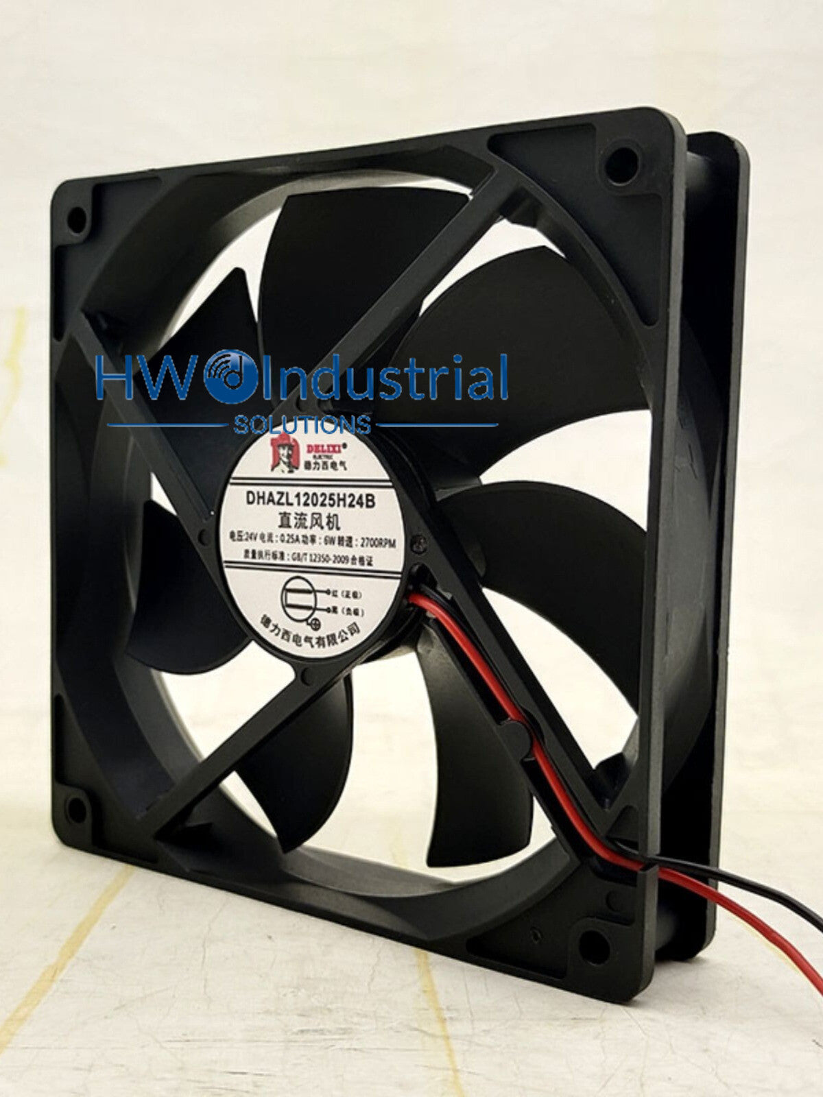 1PC DELIXI DHAZL12025H24B 24V 0.25A 12CM 12025 2-wire Inverter Cooling Fan
