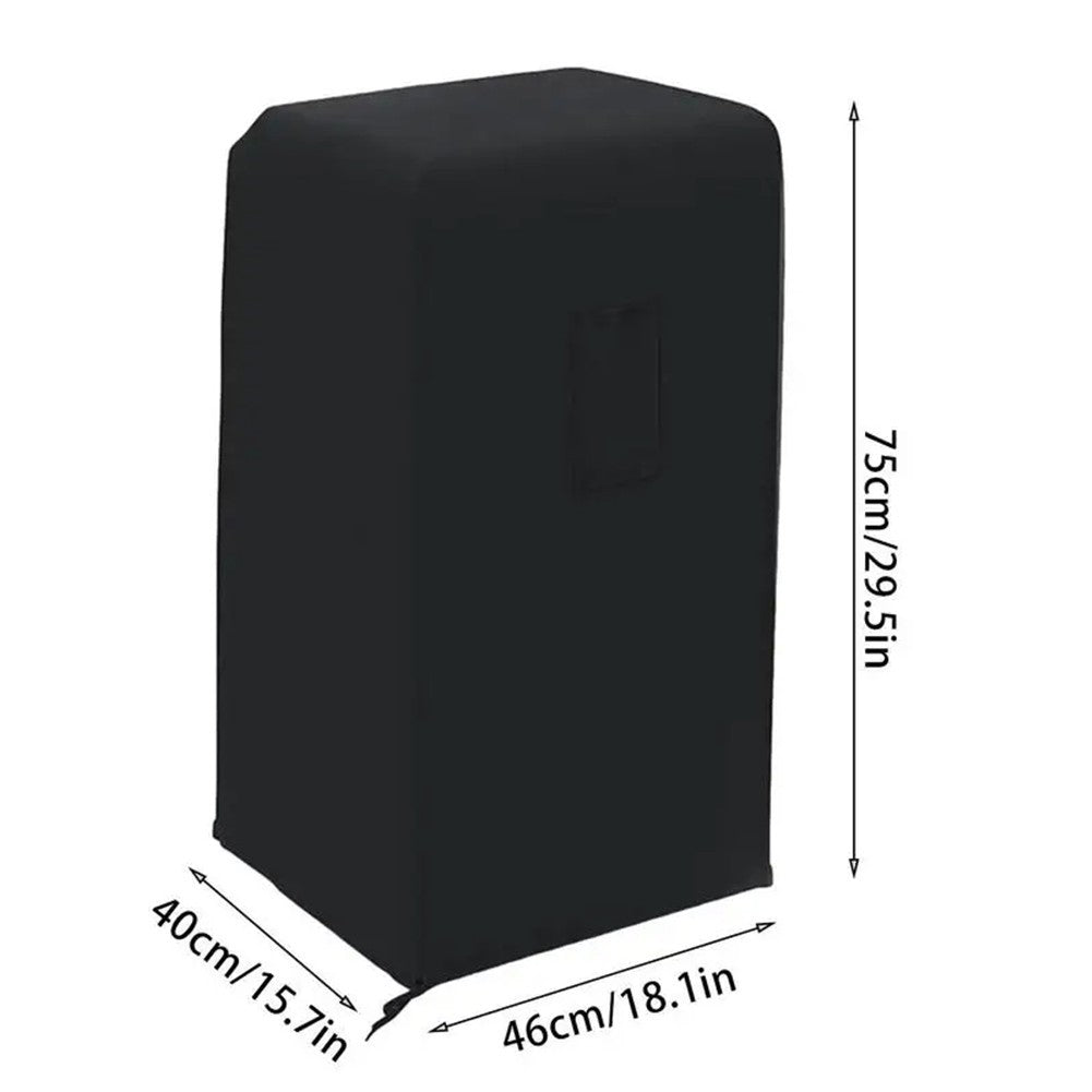 Proper Fit and Durability Portable Air Conditioner Unit Cover in Black