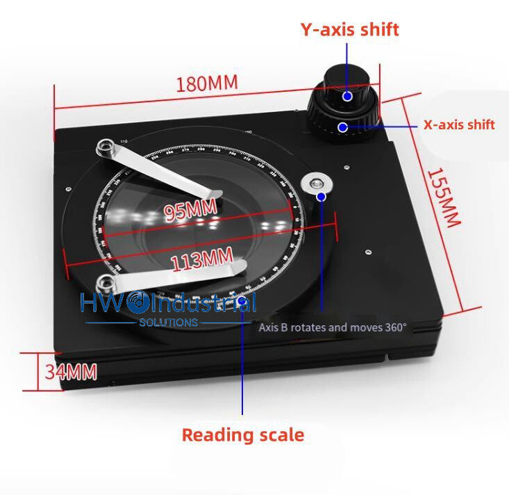 1PC Microscope Specific Precision Measurement Carrier Mobile 360℃  Platform
