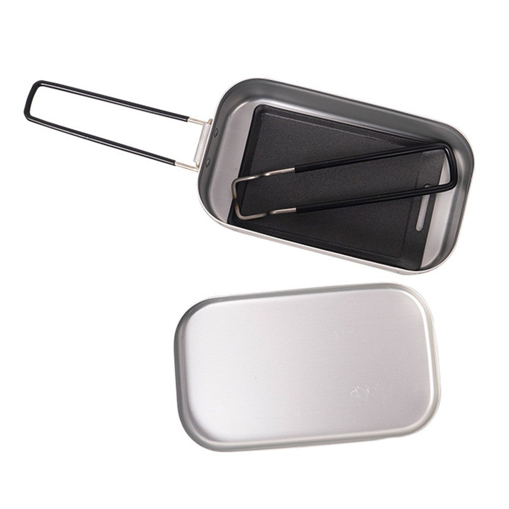Lightweight and Easy to Carry Single Camping NonStick Frying Pan Plate