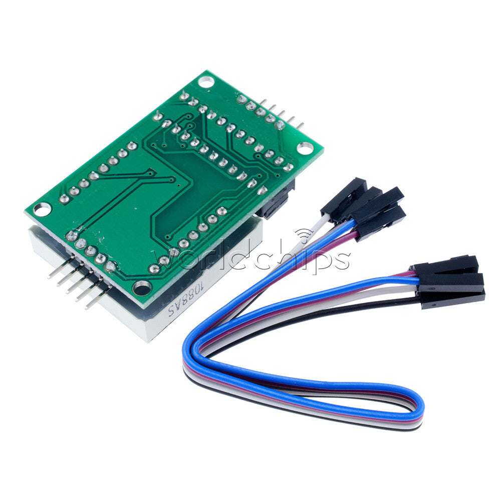 5PCS MAX7219 Red LED Dot Matrix Module Drive 8x8 Common Cathode Lattice + Cable