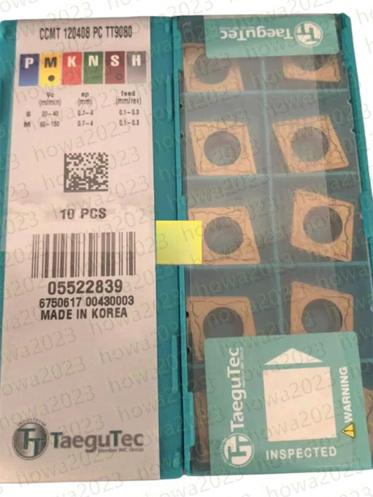 10pieces/Box Taegutec CCMT120408PC TT9080 CNC Blade Carbide Insert