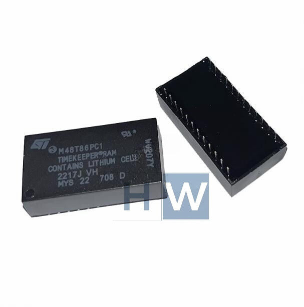 2Pcs  M48T86PC1 DIP-24 M48T86PCI Clock Battery Chip Module IC Direct Insert