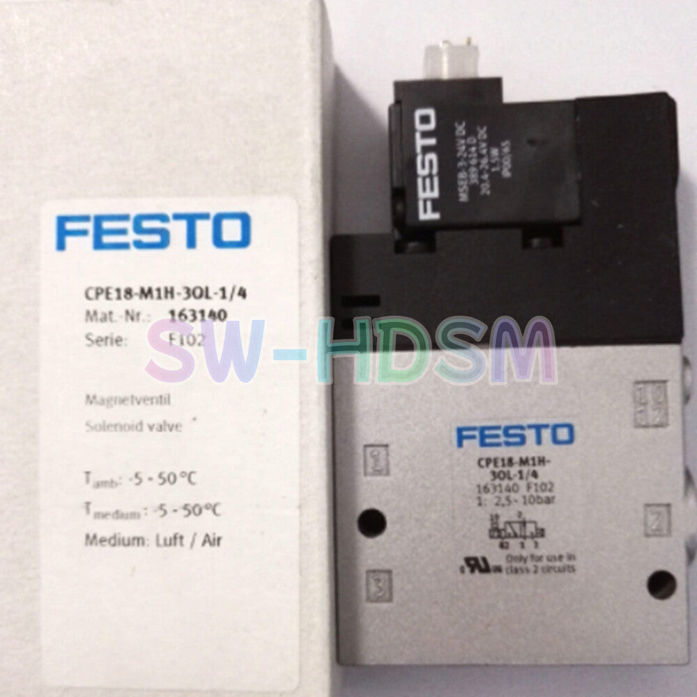 1PCS  For Festo CPE18-M1H-3OL-1/4 163140 Solenoid Valve freight free