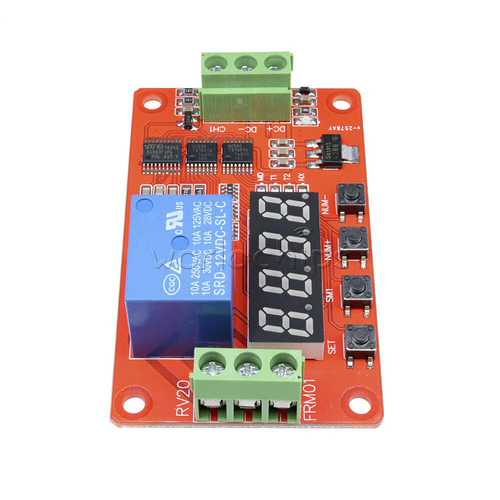 10PCS 12V Automation Delay Multifunction Self-lock Relay Cycle Timer Module PLC