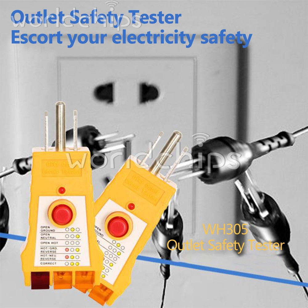 10pcs Electrical Socket Power leakage Tester w/ GFCI Check Receptacle Tester