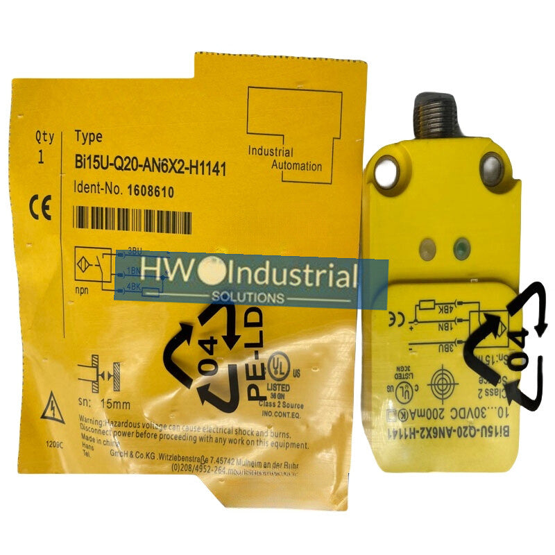 1PC BI15U-Q20-AN6X2-H1141 1608610 TURCK Inductive Proximity Sensor