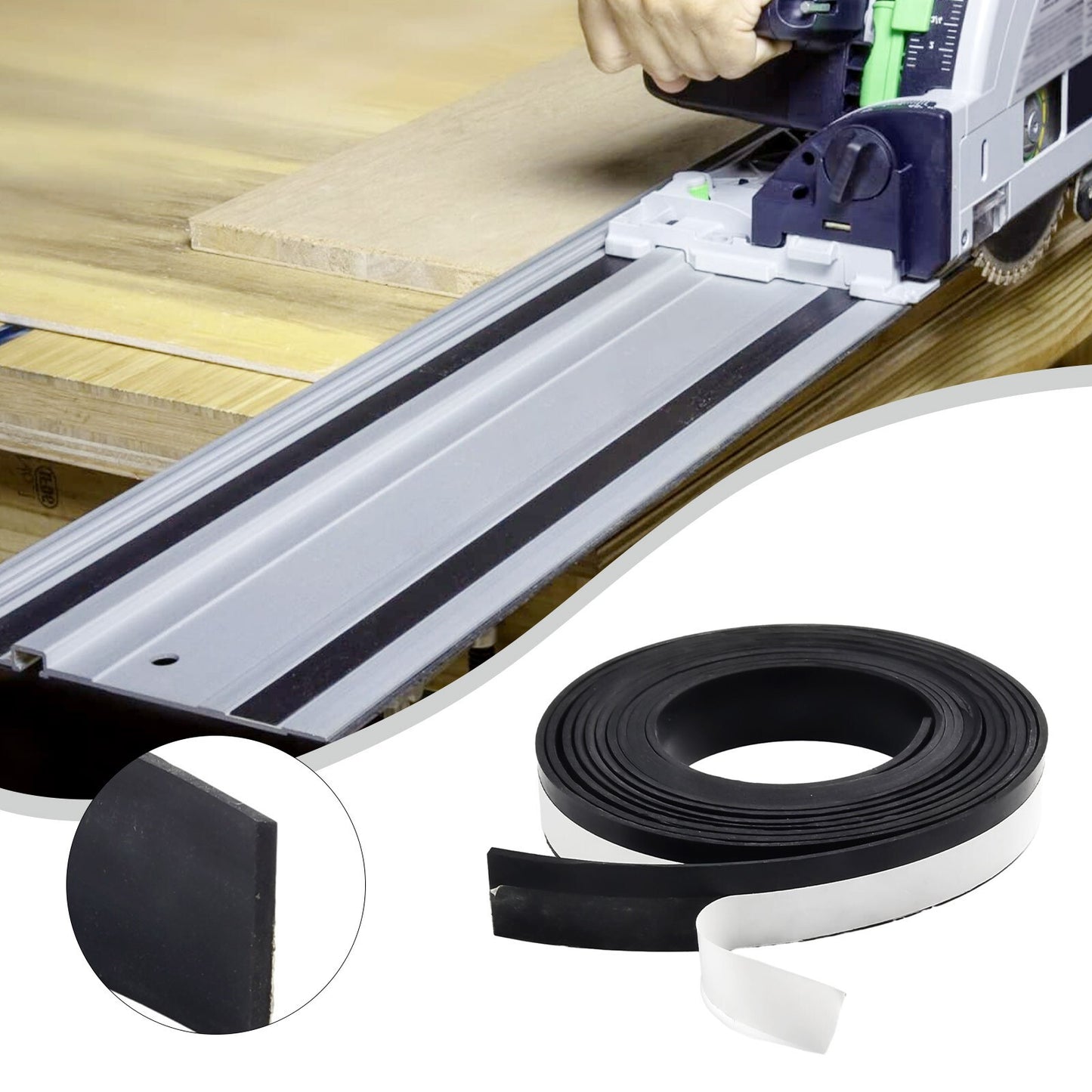 194419-4 Guide Rail Splinter Guard Track Saw Guide Rails 3 Meter Length 118in
