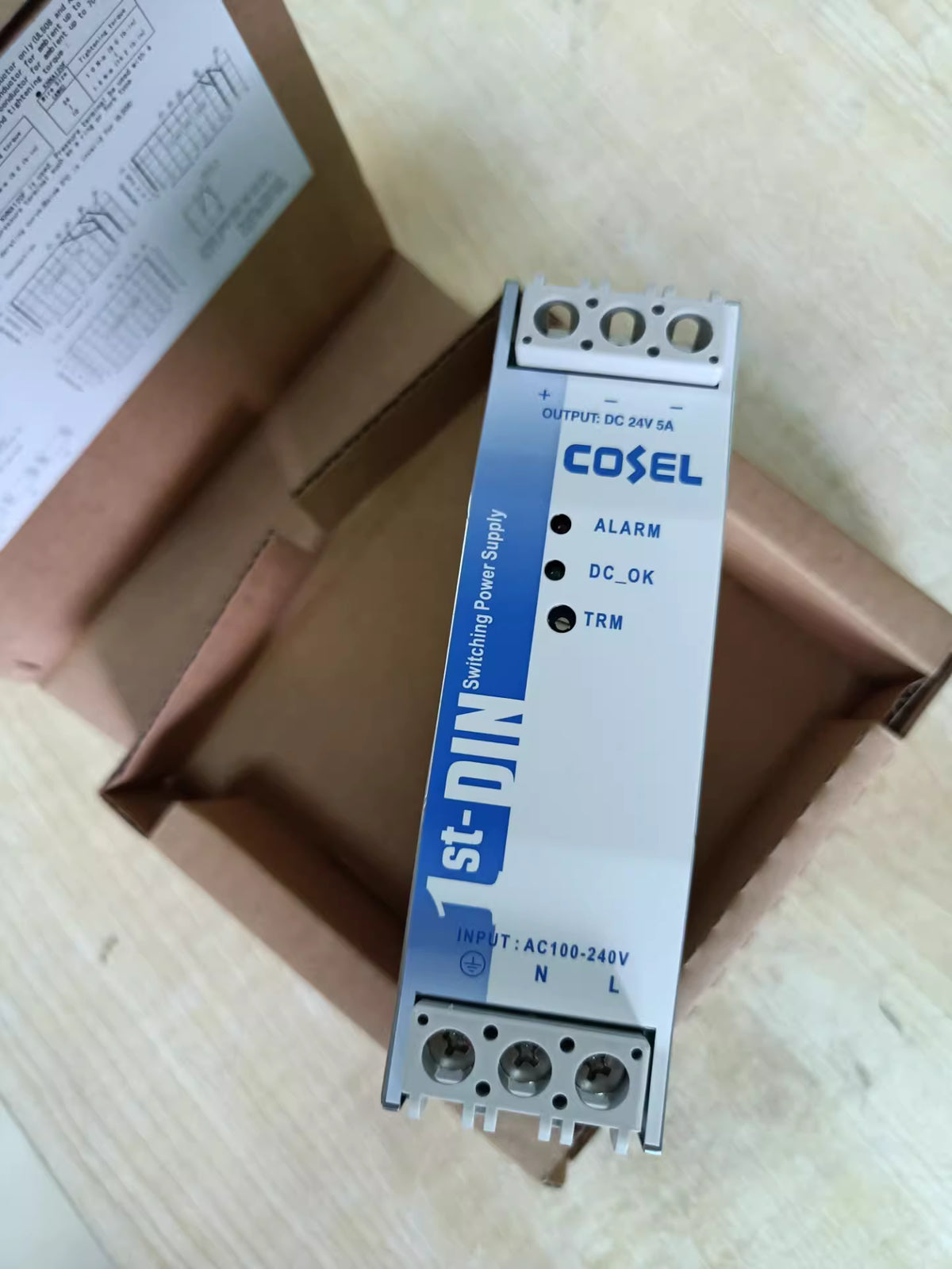 1PC  COSEL Series 120W Rail Power Supply KHNA120F-24