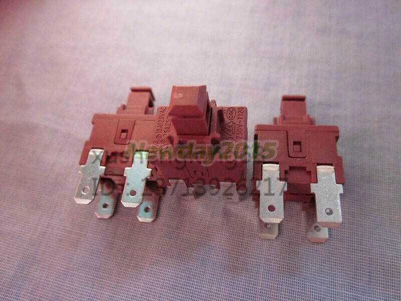 1pcs NOVA KAN-L5 Power Switch Push Button ON OFF T120 7.5A 250VAC 4 Pin