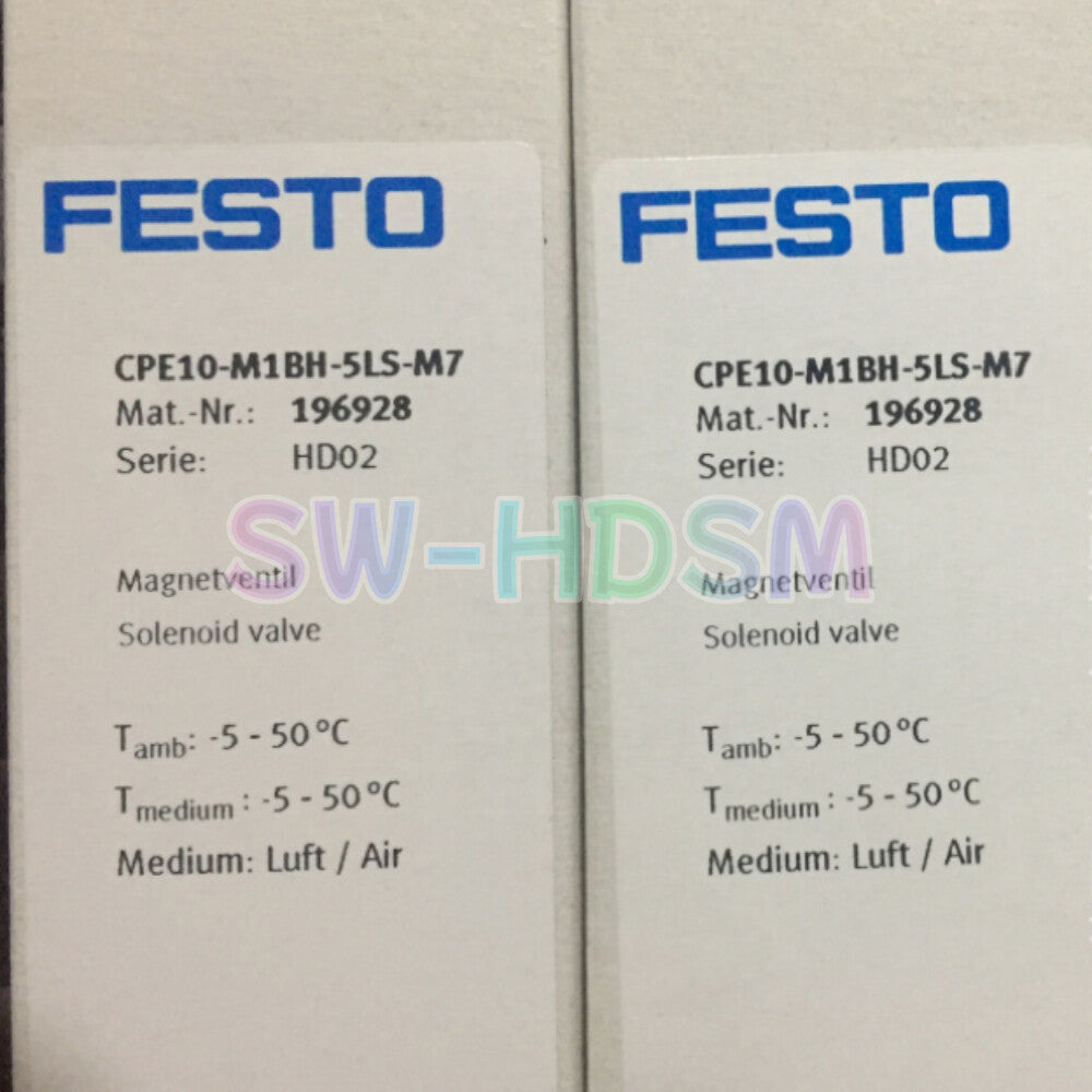 1PCS  For FESTO CPE10-M1BH-5LS-M7 196928 Solenoid Valve freight free