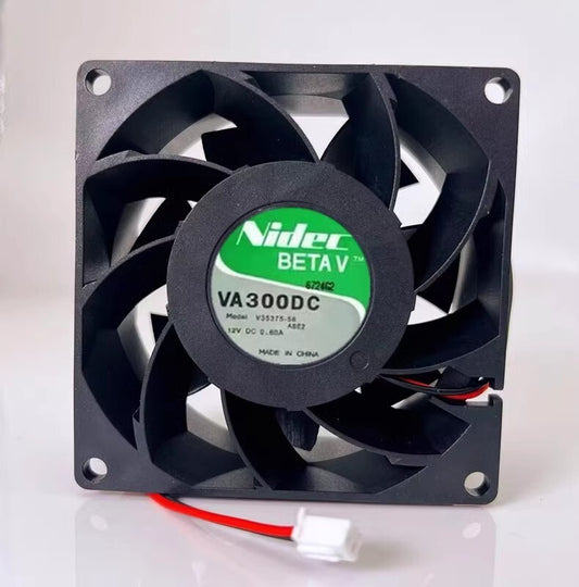 Nidec VA300DC V35375-58 8038 DC12V 0.60A 8CM 2-Wire Server Cooling Fan