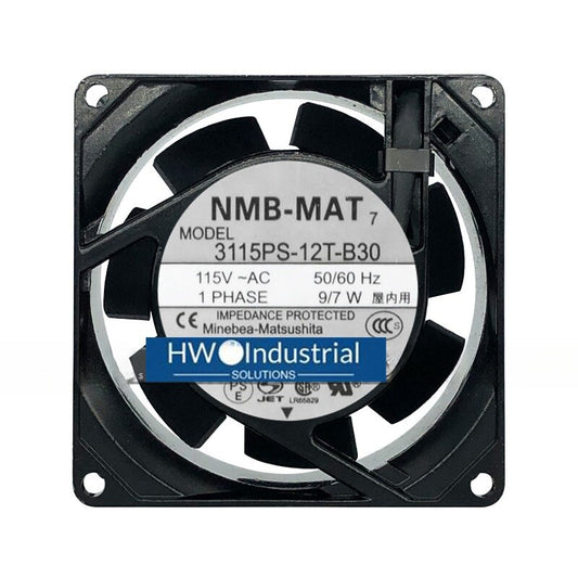 NMB 2-wire 3115PS-12T-B30 115V 8038 8CM Industrial Computer Equipment Fan