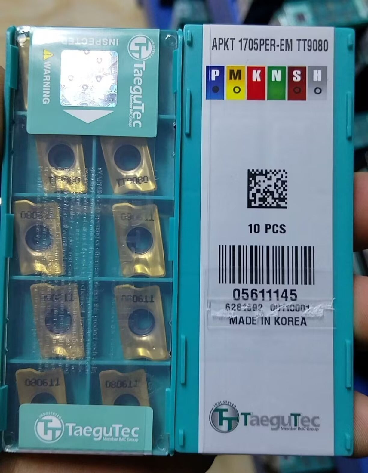10pcs/box   TaeguTec APKT 1705 PEREM PER-EM TT6080/TT9080 Carbide Insert