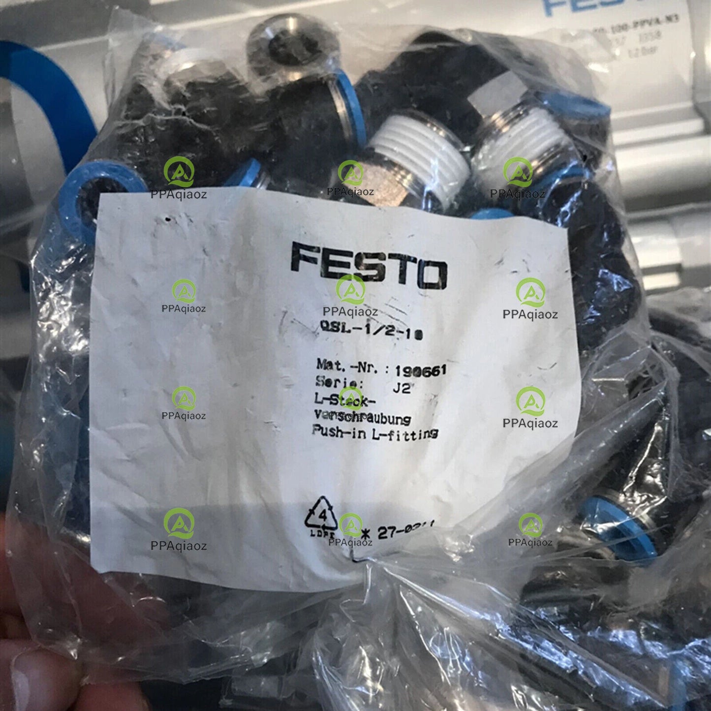 10PC  FESTO QSL-1/2-10 190661 Push-In Fittings Connector Free Shipping