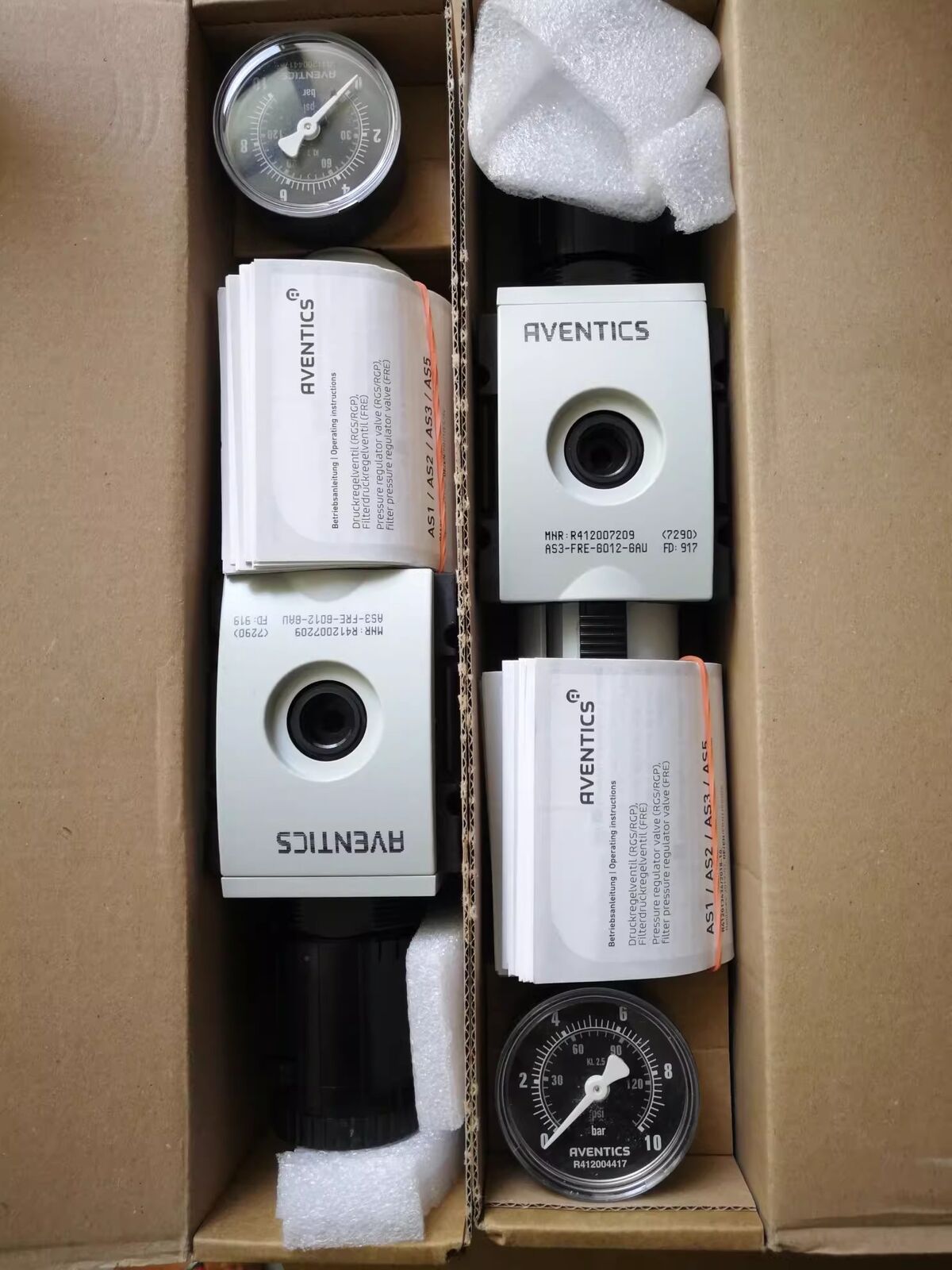 1pcs AVENTICS R412007209 Filter Pressure Regulating Valve with Pressure Gauge