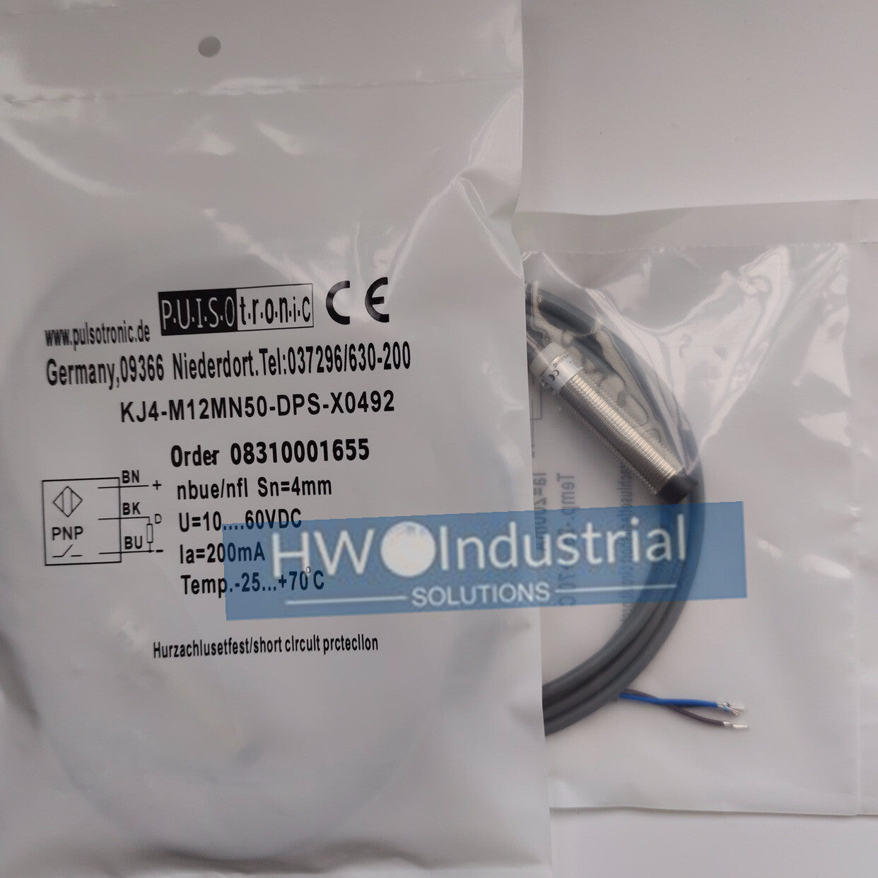 1PC Pulsotronic Inductive Proximity Switch KJ4-M12MN50-DPS-X0492 Sensor