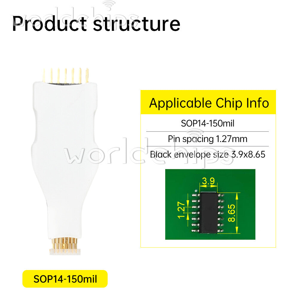 SOP14 SOP16 Chip Download Burn Read Write Test ProbeProgrammer Download Cable
