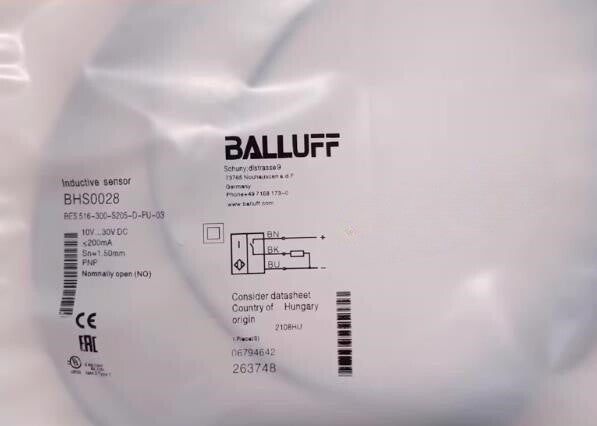 1PC High Voltage Resistant Proximity Switch BHS0028 BES 516-300-S205-D-PU-03