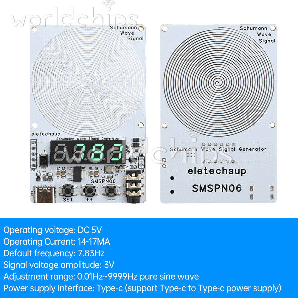 Adjustable 0.01Hz~9999Hz Frequency Schumann Wave Generator 4Bit Digital Display