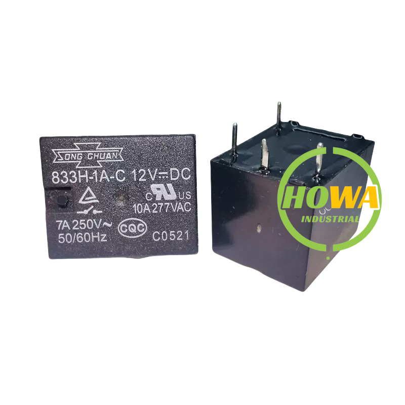10/pieces  SONGCHUAN Power Relay 833H-1A-C 5VDC 12VDC 24VDC 4-pin