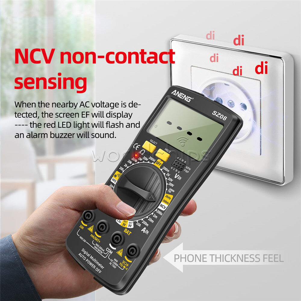 ANENG Digital Multimeter Professional Auto Voltmeter AC DC220V Resistance Tester