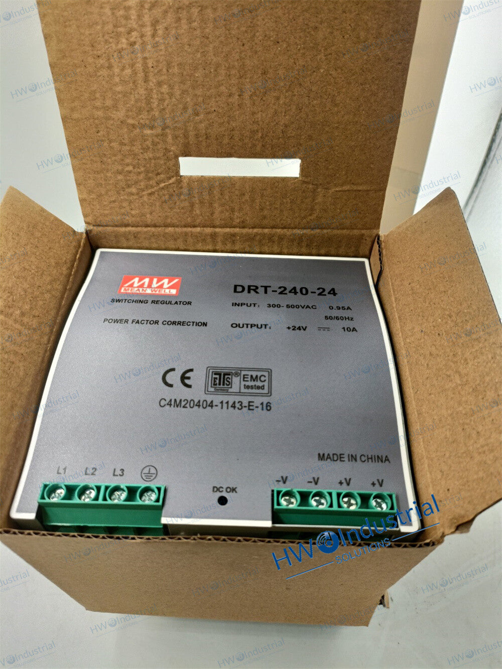 1/piece DRT-240-24 DRT240-24 24V10A MEAN WELL Switching Power Supply
