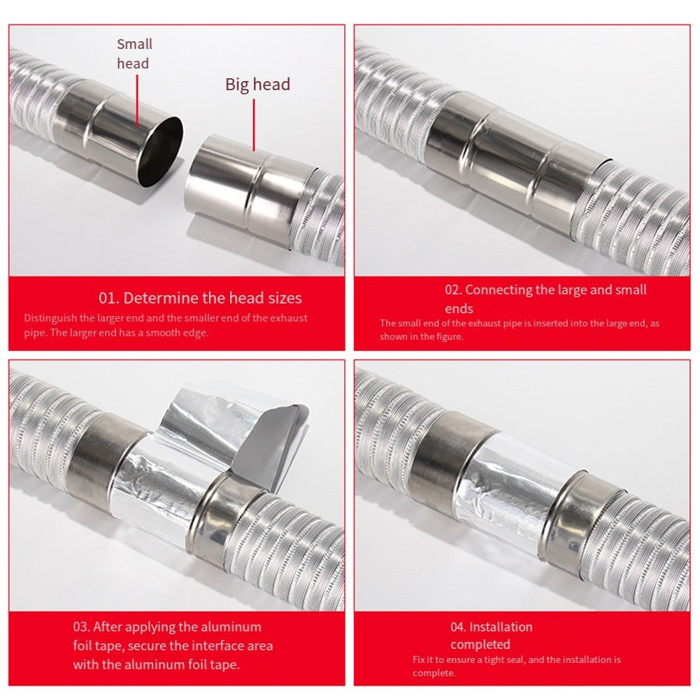 High Temperature Resistant Exhaust Pipe for Gas Water Heater Aluminum Foil