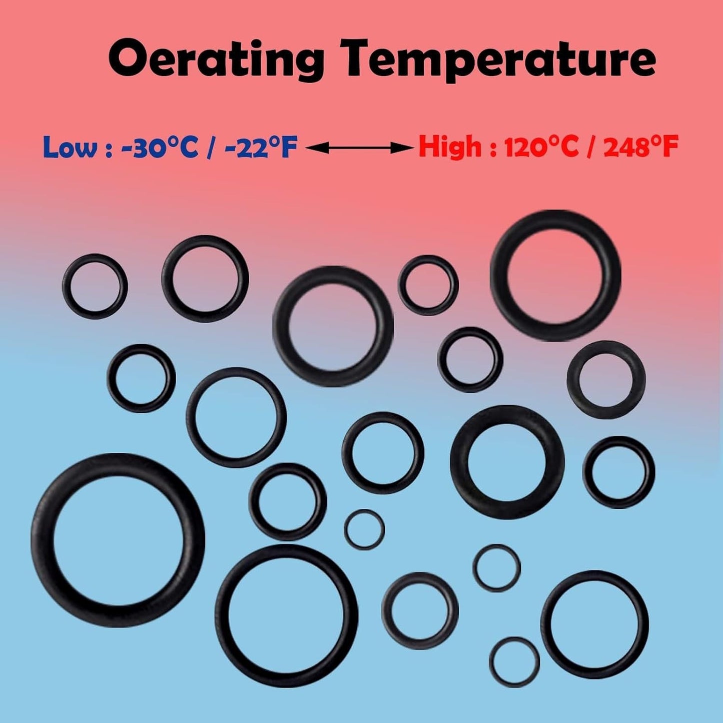 32 Size 1540 Pcs O Rings Assortment Kit Metric Nitrile Rubber Oring Set with 4 P