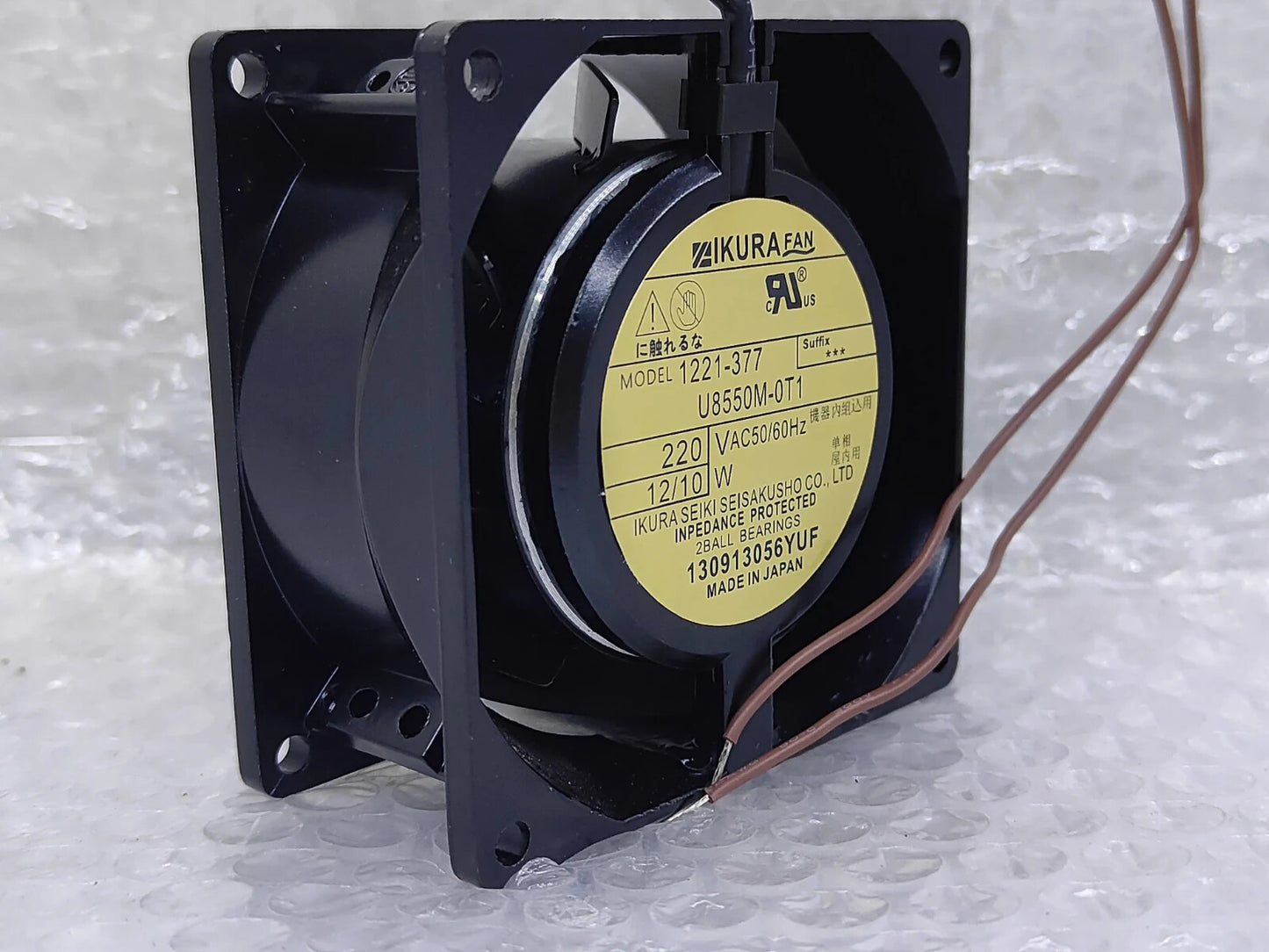 IKURA 1221-377 U8550M-0T1 220V 12/10W High Temperature Cooling Fan