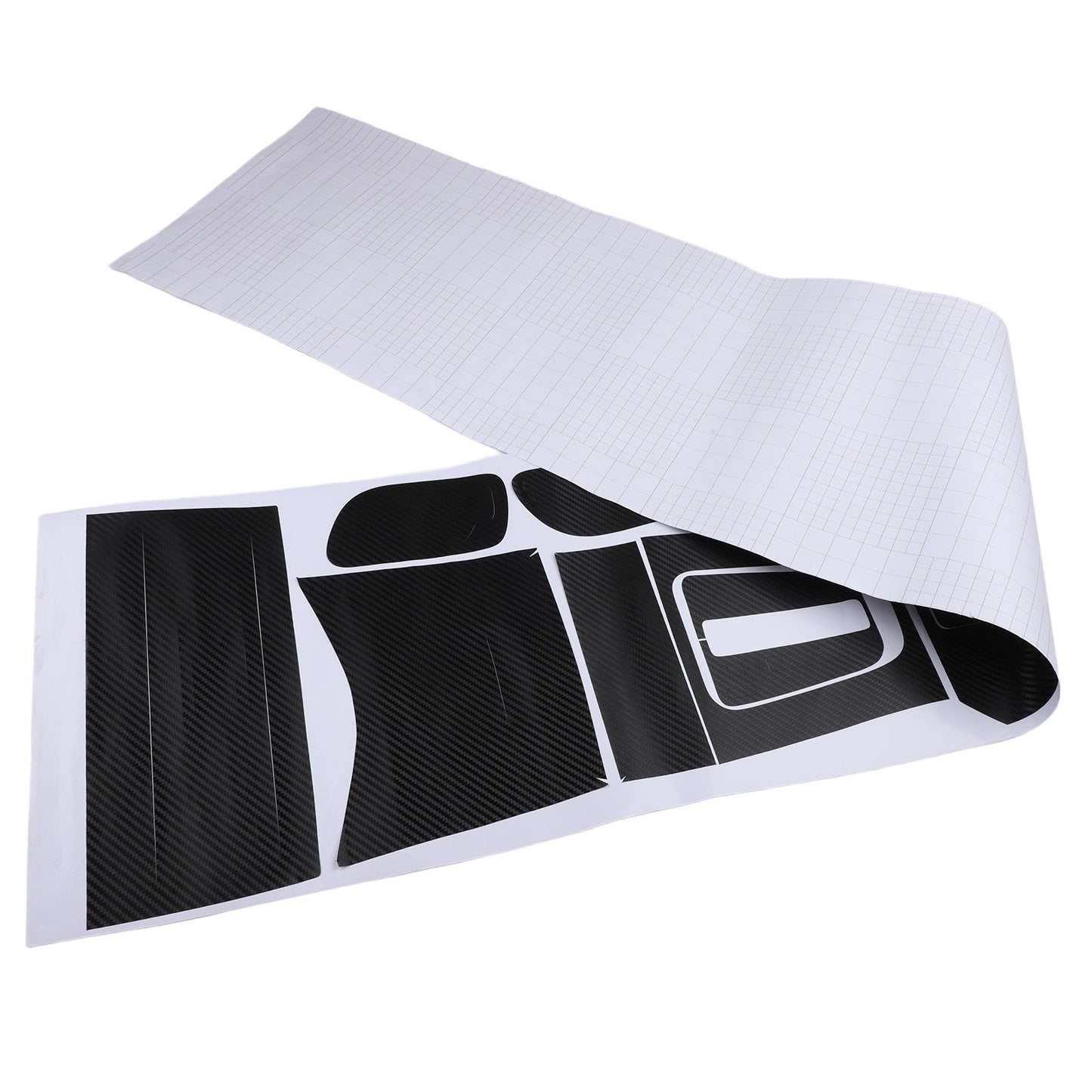 Vinyl Interior Sticker Black Car Carbon Fiber Center For Honda Accord 7th