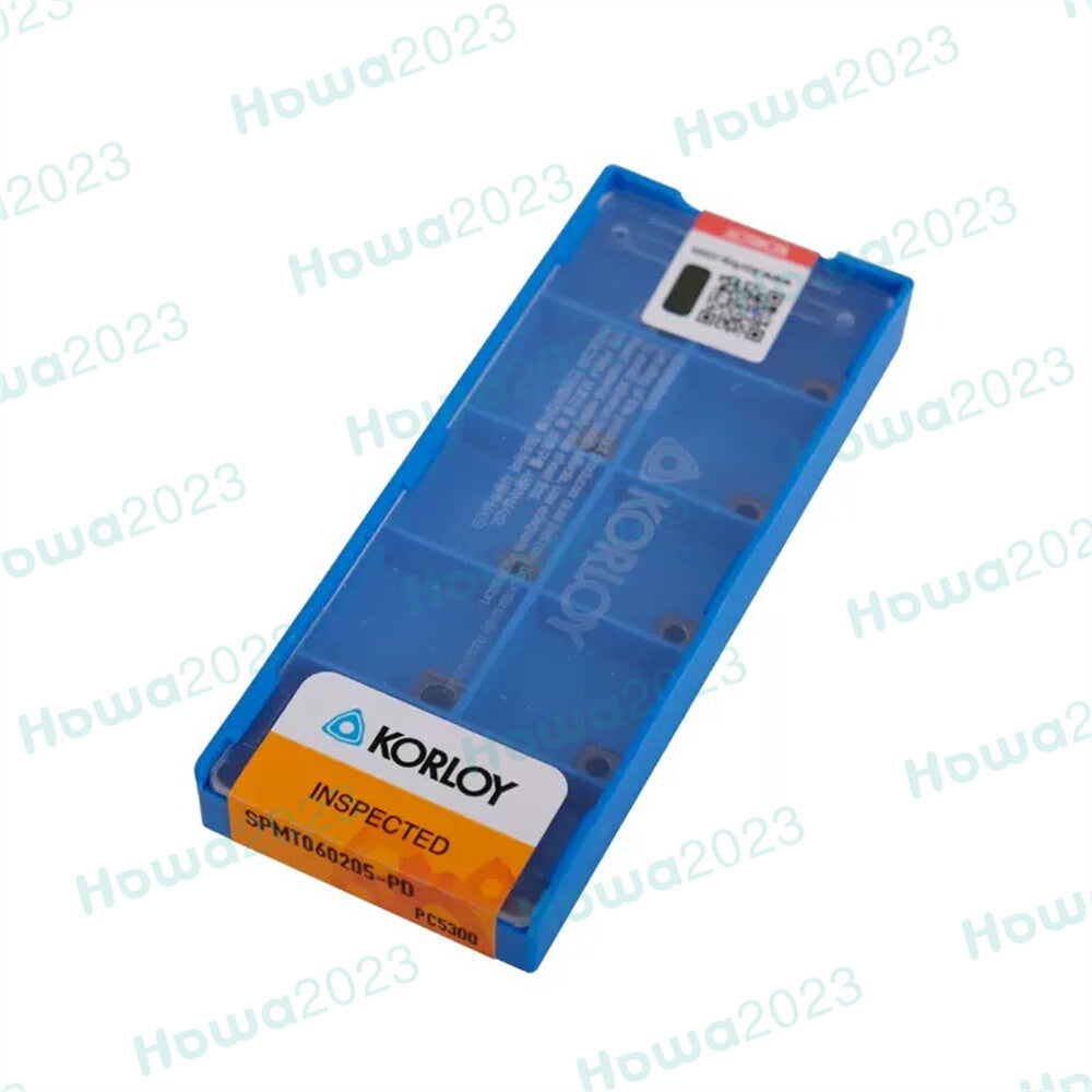 10Pcs/BOX KORLOY SPMT060205-PD PC5300 CNC U Drill Blade Carbide Inserts