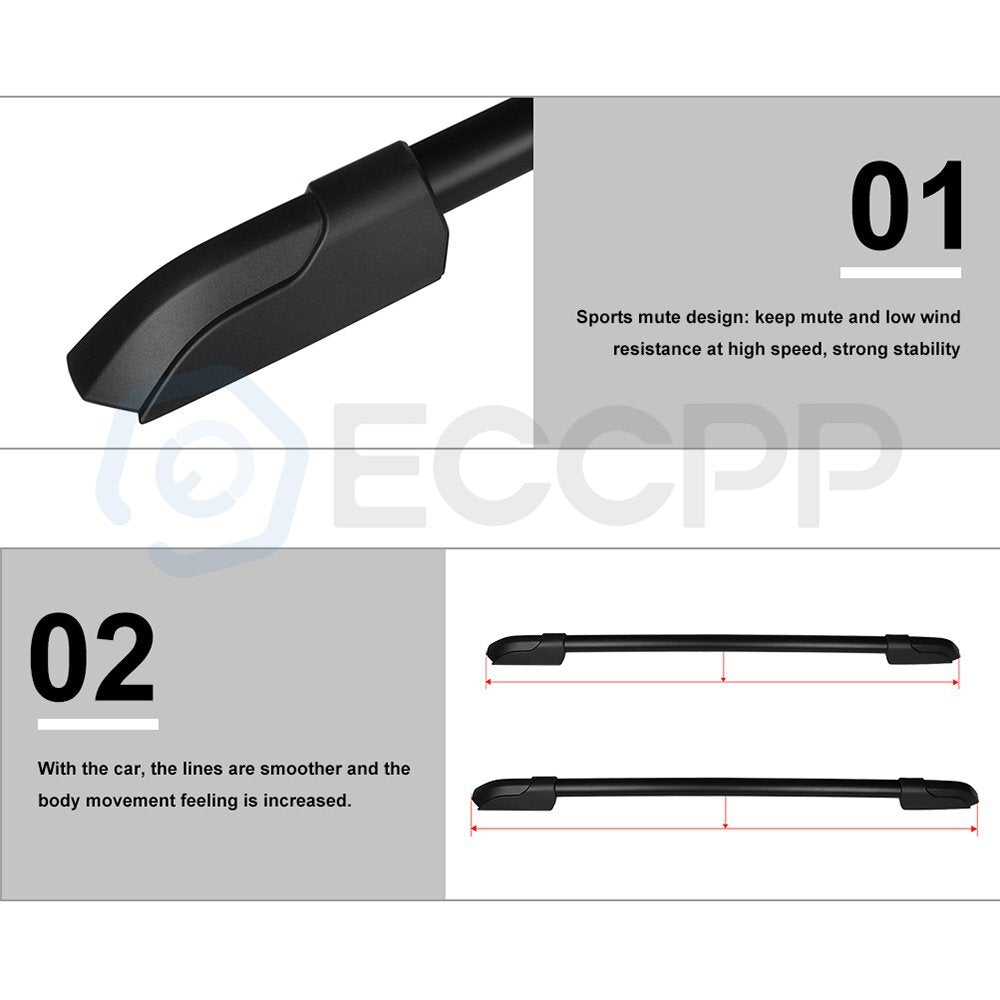 For 2009-2015 Honda Pilot Roof Cross Bar + Side Rail Luggage Cargo Rack